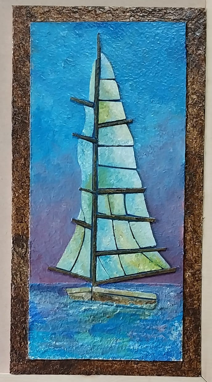 Mosaic Sailing Boat