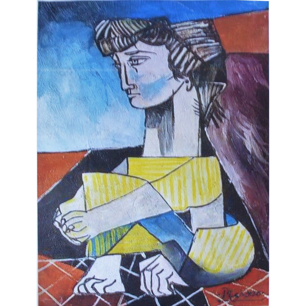 Wooden mosaic of Picasso's oil painting (2)