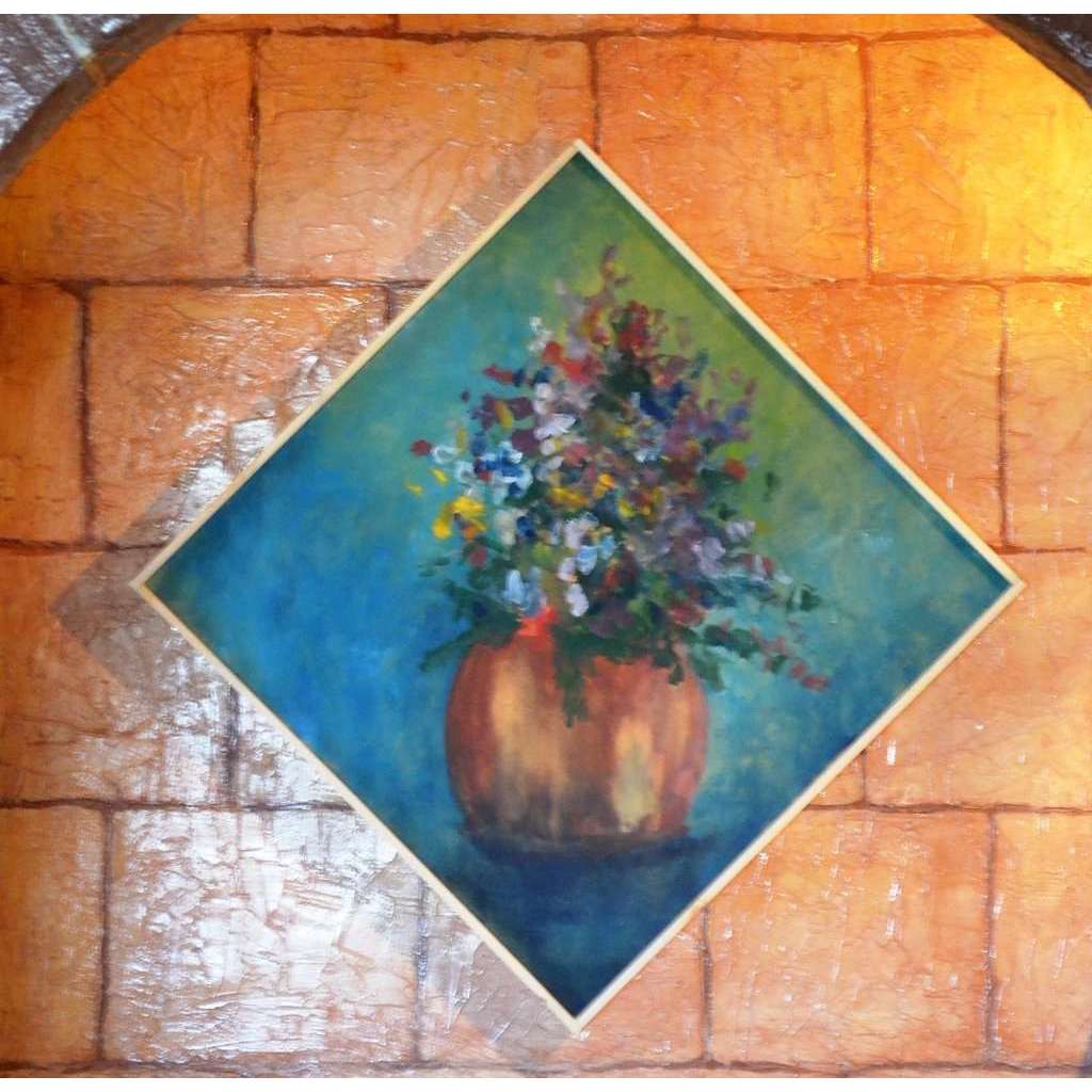 Santina Art Gallery,Flower Vase,Painting - Oil,artist,art,lebanon,beirut