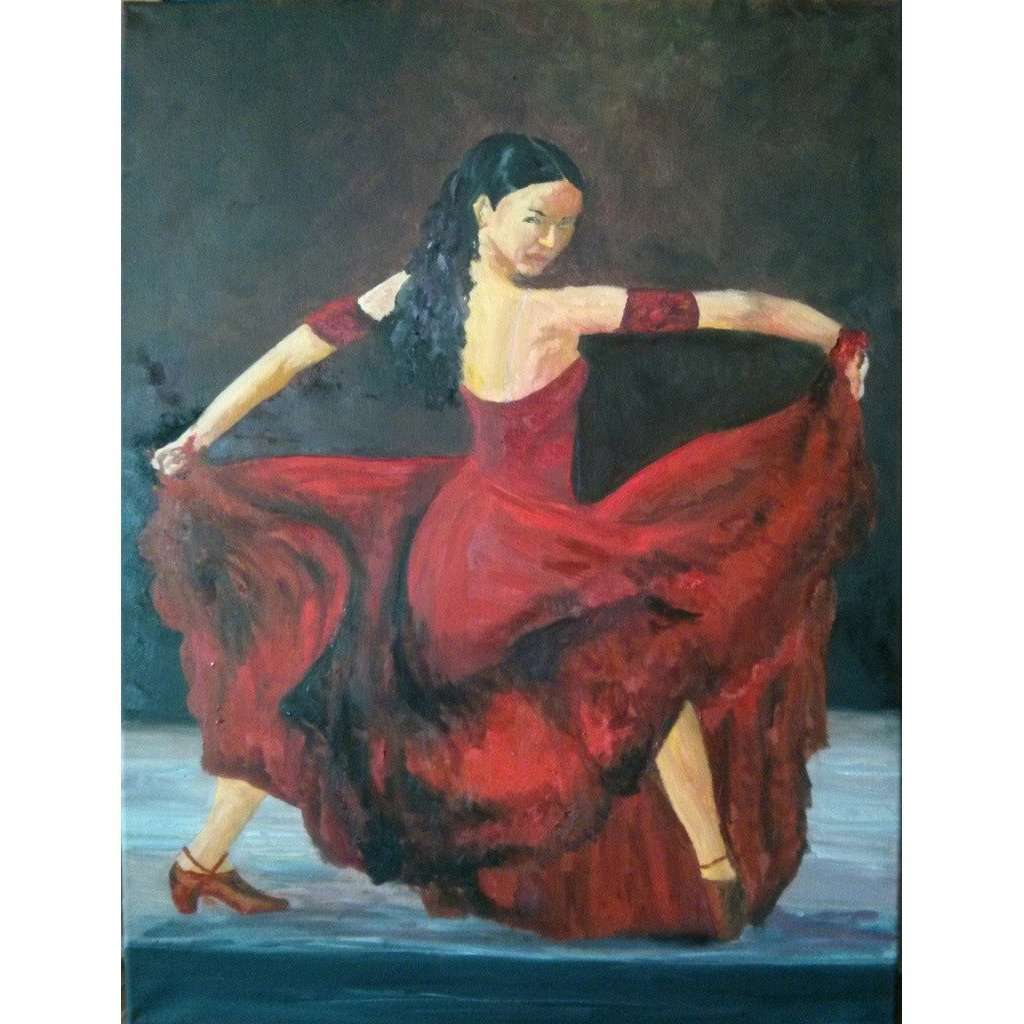 Santina Art Gallery,The Flamenco Dancer,,artist,art,lebanon,beirut
